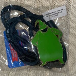 Disney Green and Black Oogie Boogie Keychain